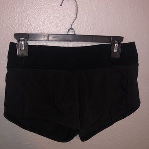 Black Lululemon Speed up Shorts